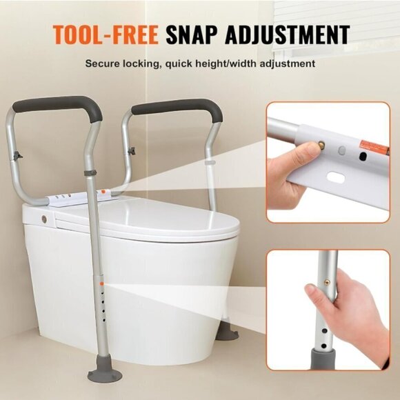 Toilet Safety Frame‎ Adjustable Legs By Vevor - Picture 6 of 11